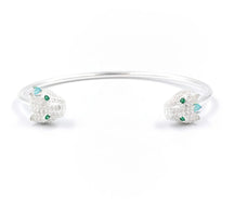 Bracelete feminino prata 925 pantera branca - Almeida&Gioì